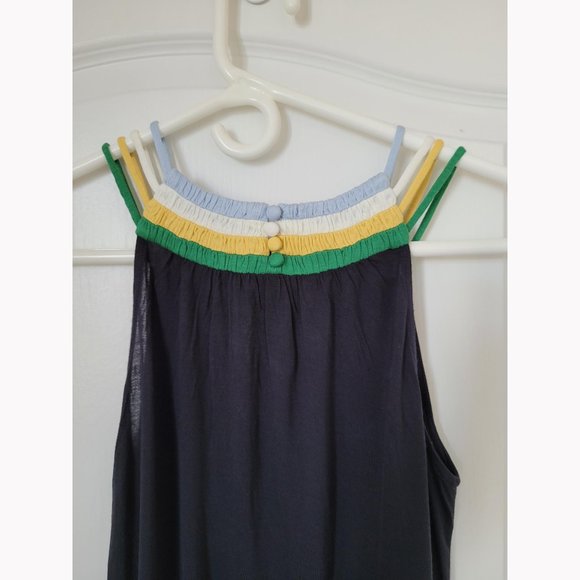 BCBGMaxAzria Navy Summer / Beach Dress - Picture 5 of 9